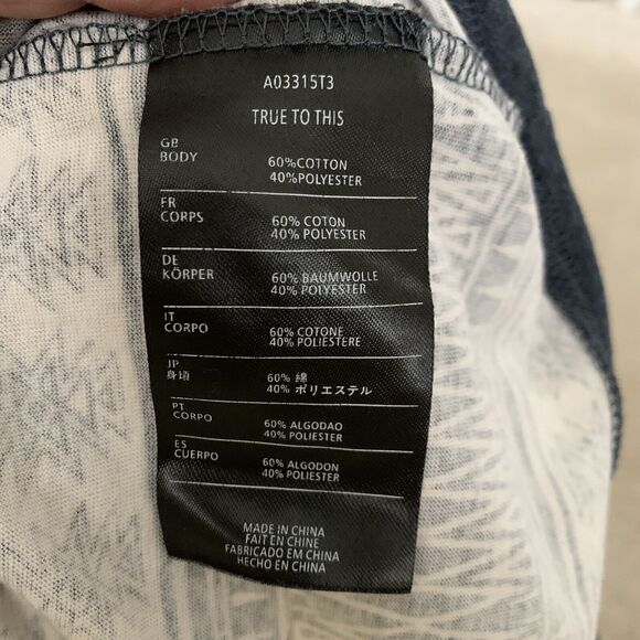 VOLCOM T-Shirt Mens Sz Small True To This Hooded Tee Long Sleeve Blue - Picture 4 of 6